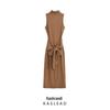 2024 Fall Women's Sleeveless Bow Midi Dress - European & American Style