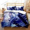 Princess Girl Hime Premium Luxury Bedding Set Japan Cartoon Soft Duvet Cover Plush Comforter Bedspread Twin/Single Size Printed