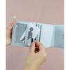 [AppelToi] ivory trifold wallet ladies With coin purse trifold wallet mini wallet small Smaller Thin compact wallet card box coin billfold quilting