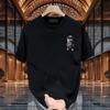 Summer Men Women Round Neck Short Sleeve Print T Shirt Breathable Sport Tops