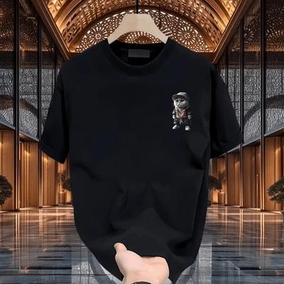 Zomer Heren Dames Ronde Hals Korte Mouw Print T-shirt Ademend Sport Tops
