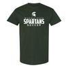 Michigan State Spartans Wordmark Soccer T-Shirt - Forest