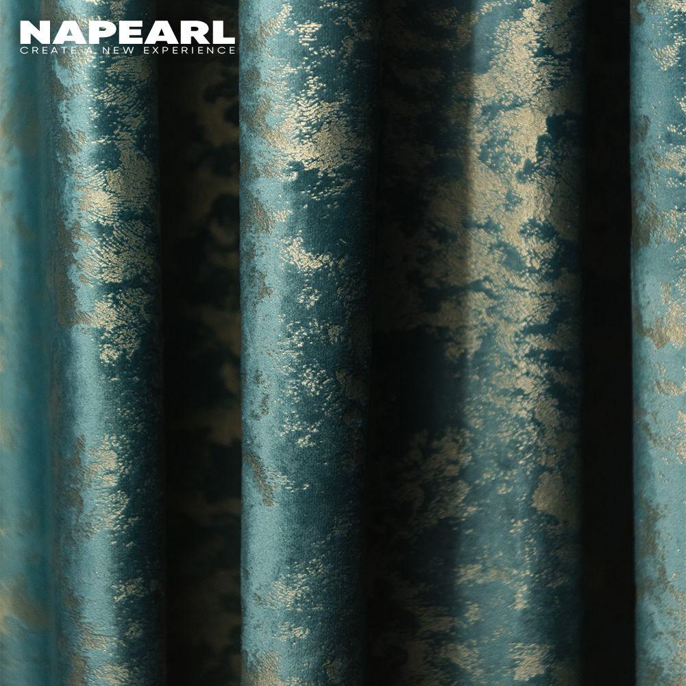 1PC NAPEARL 80% țesătură luxoasă din catifea opaca cu draperii proces de ștanțare la cald pentru dormitor sufragerie decor acasă