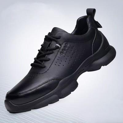 Herren Lederschuhe Frühling und Sommer neue Mode Freizeitschuhe weiches Leder Schnürung atmungsaktiv Trend Sport Business Lederschuhe