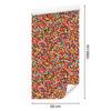Birthday Sprinkles Wallpaper Red, Orange, Gold and Beige 50x1000