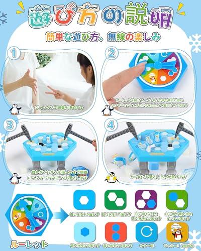 SHANSHUI Ice Crushing Game, a Penguin Rescue Game, Ice Balancing Game, Multiplayer Interactive 3D Game, Team Game, Suitable for All Ages (ice Balancin