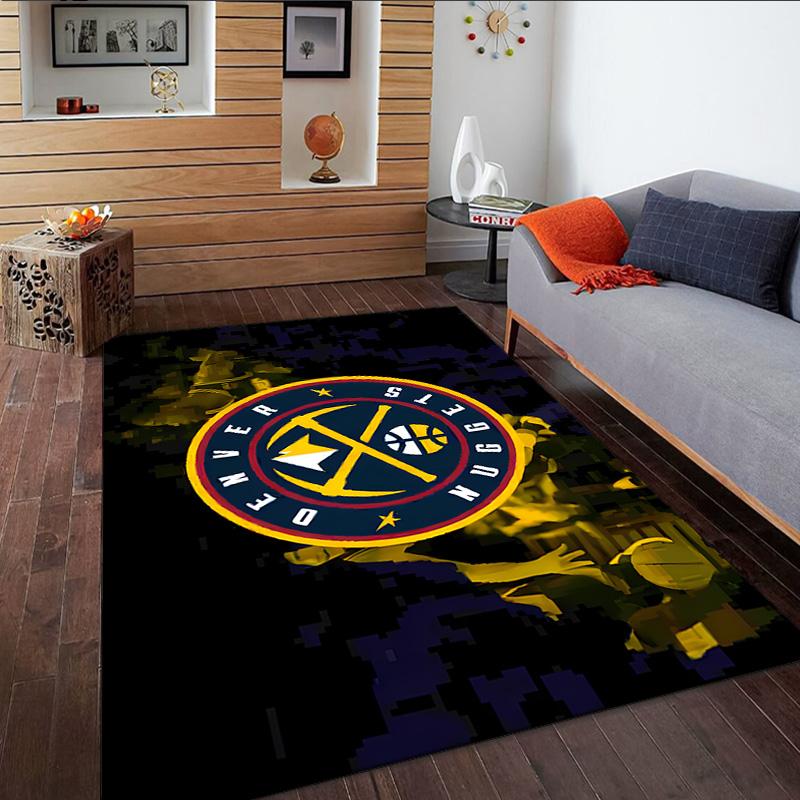 Denver Basketball Team Carpet, Kitchen Rugs, Yoga Mat, Non-Slip Mats, Rug for Bathroom, Living Room bedroom, Camping Rugs Christmas Gift