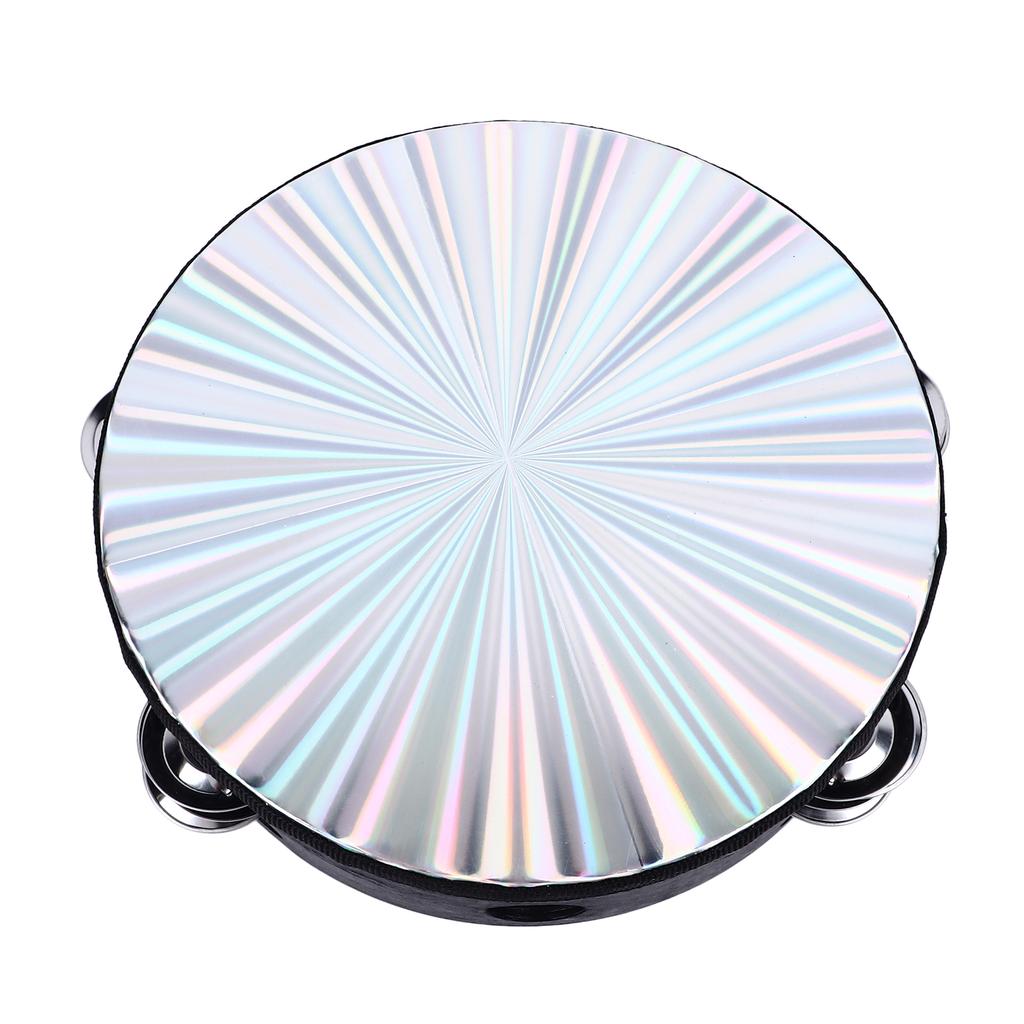 Tambourine Double Row 8in Percussion Jingles Hand Instrument for Party Performance