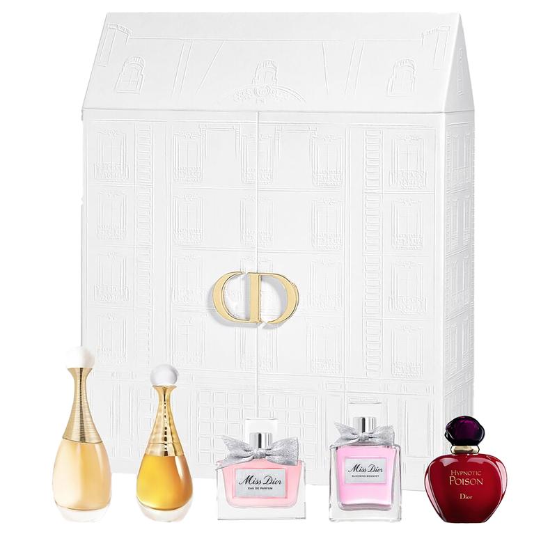 DIOR Avenue Montaigne Perfume Sample Gift Box Set EDP EDT 5ml+3.5ml+5ml+5ml+5ml белый