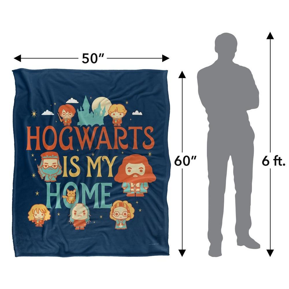 Harry Potter Hogwarts Is My Home Chibi Blanket