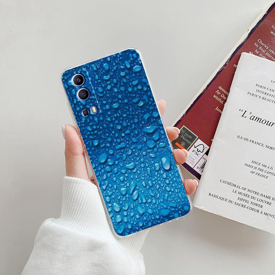 For Vivo Y72 5G Case V2041 Silicone Soft Transparent TPU Phone Cover For Vivo Y52 vivoY72 Y 72 52 5G Case Funda Protective Coque