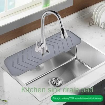 Tappetino Quadrato in Silicone per Rubinetto Tappetino Paraspruzzi per Lavello Protezione per Piano di Lavoro Tappetini per Bagno Increspature d'Acqua Tappetino Raccogligocce per Rubinetto da Cucina