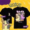 2026 New Pokémon Cartoon Morpeko 100 Cotton Tshirt Summer New UnisexWomen Loose Fashionable Casual Harajuku Short Sleeved Top