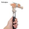 Orange Weißer luxuriöser Drachenkopf-Gehstock, modischer dekorativer Gehstock, Gentleman, eleganter Cosplay-Gehstock, Knauf, Crosier, 94 cm