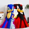 Entzückende Sonic Igel Plüsch Fleece Decke Für Kinder Perfekt Für Winterlichen Komfort