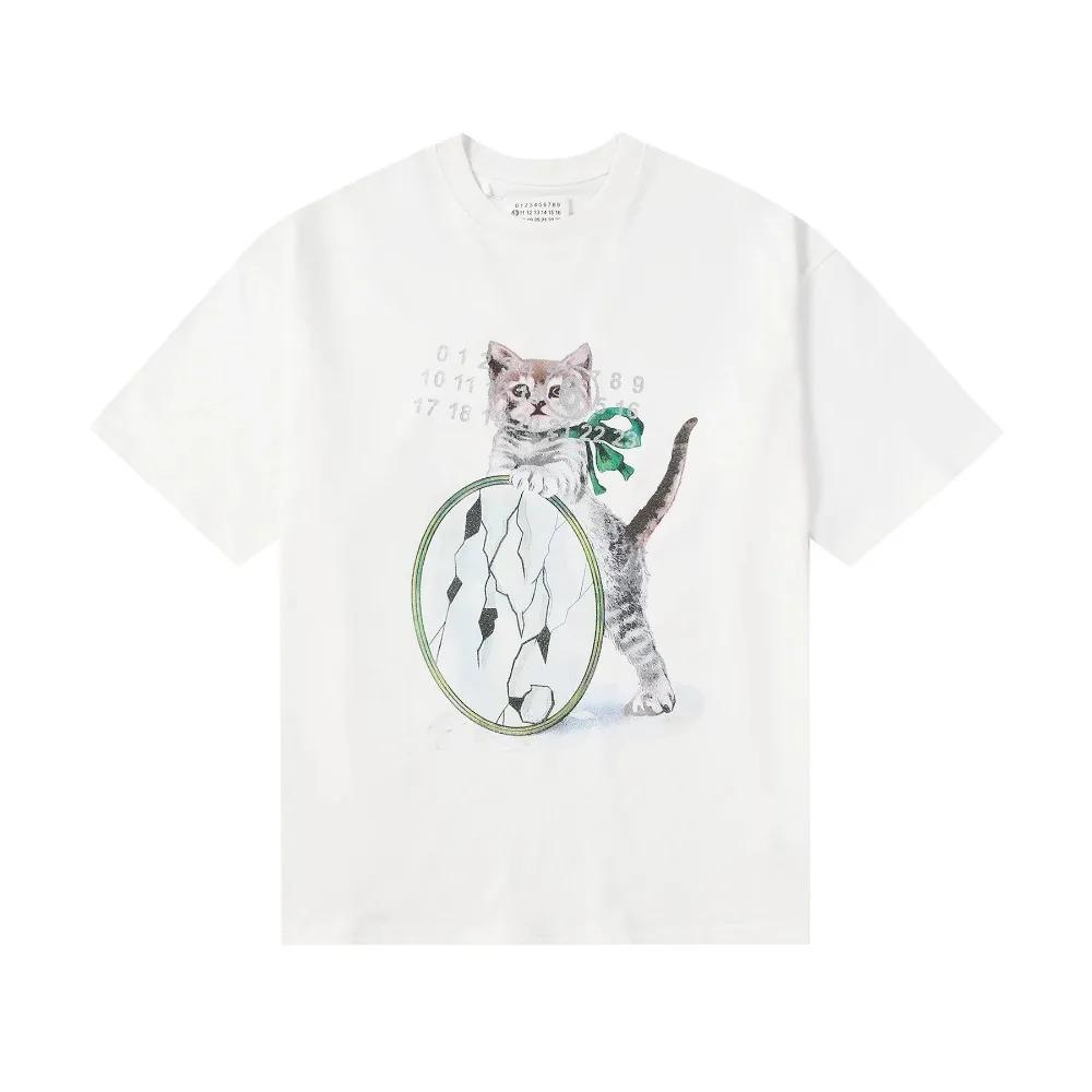 

Трендовая футболка 2024 года, летняя мужская женская футболка с коротким рукавом от люксового бренда, дизайнерская футболка, топы в стиле хип-хоп, уличная футболка Y2k S