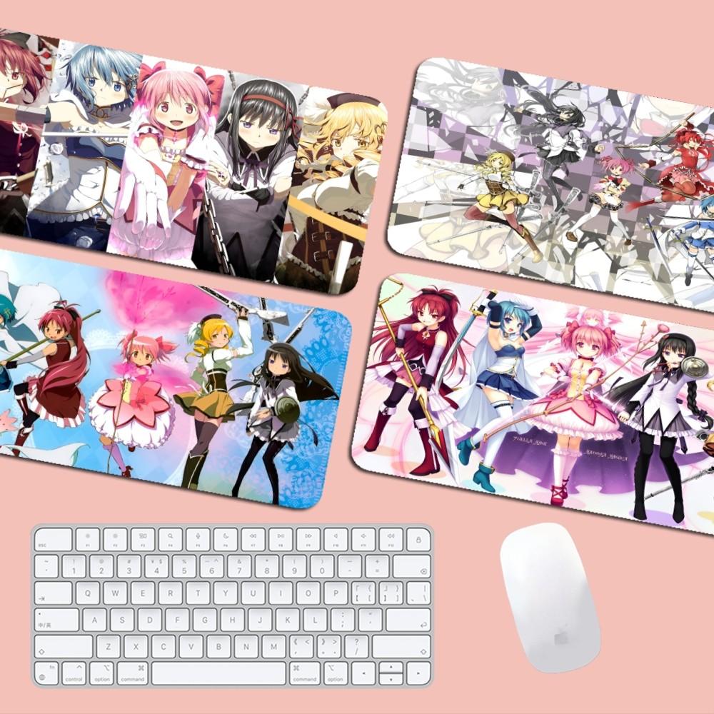 Cute Puella Magi Madoka Magica Mousepad Boy Pad Natural Rubber Gaming Desk Mat Size For Gameing World Of Tanks CS GO Zelda
