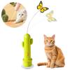 2 Spielmodi Interaktives Katzenspielzeug Schmetterlings-Zerrer Automatischer Schmetterlings-Katzenstab Sofa-Spiel