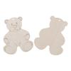 20pcs Poplar Wood Material Bear Wooden Cutouts Gift Tags  for Craft Supplies