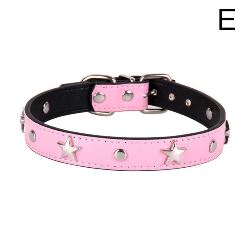 leather studded cat collar