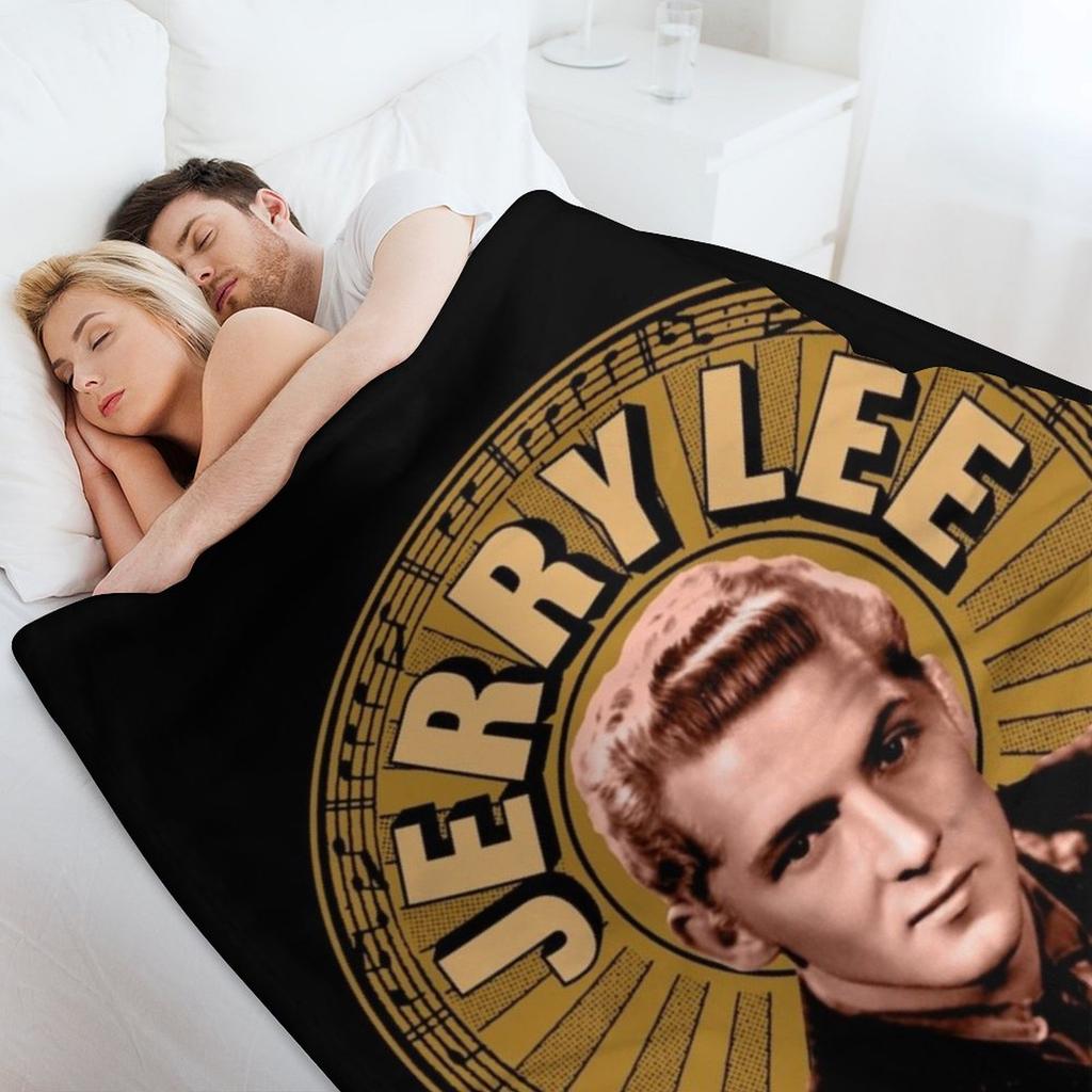 Jerry Lee Lewis Throw Blanket Custom Blankets For Baby Plaid on the sofa Thin Blankets
