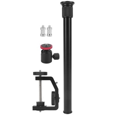 Desktop Adjustable C Clamp Holder Fill Light 14in Screw Alloy Stand with Ball HeadStand Set