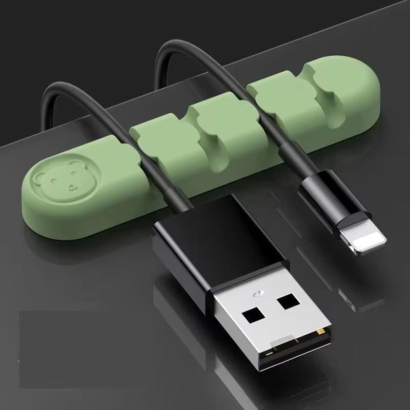 46 Wire Slot Usb Cable Organizer Management Wire Holder Cable Winder Tidy Silicone Clips For Mouse Keyboard Earphone Protector