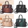 Stylish Large Capacity Crocodile Pattern Tote Handbag For Trendy Everyday Use
