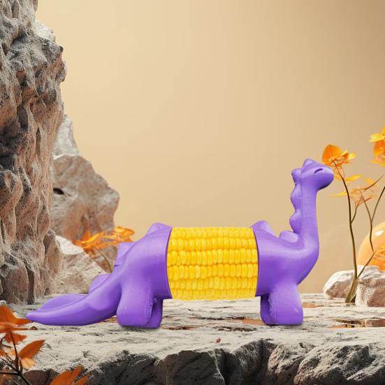 Dinosaur Corn Cob Holder Kids Adults Dino Shape Corn Holder Heavy Duty Plastic Decorative Corn Stick Fork Corn Lover Gift