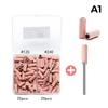 1/50Pcs 3.1Mm Nail Mini Sanding Ring Bands Nail Art 120/240 Grit Small Sand Circle Sharp Sand Carving Removal Manicure Tool