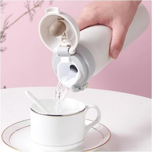 Snoopy Thermos Cup, Vacuum Insulated Stainless Steel Water Bottle, Keeps Drinks Hot or Cold, Cute, Large Capacity, Portable, Direct Drinking, Easy To