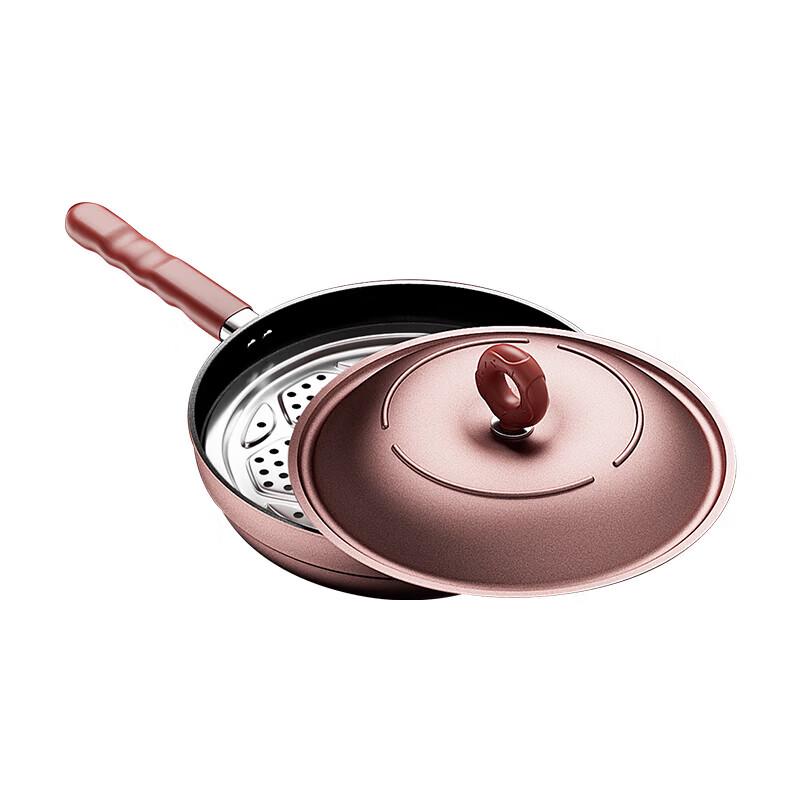 IBF Burgundy Heart Fine Iron Wok