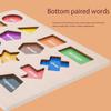 Montessori Preschool Teaching Aids Puzzle Montessori Magnetic Geometric Shape Inlay Board Wooden Shape Hand-grabbing Board Toys