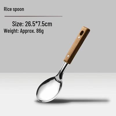 ZISIZ Thickened Stainless Steel Rice Spoon Set