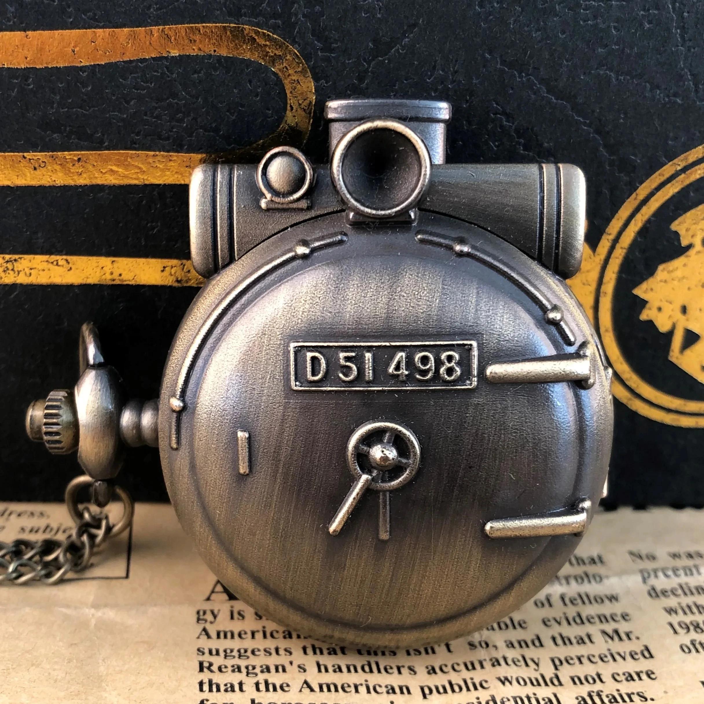 

10pcs/lot Wholesale Vintage Steampunk Pocket Watch Unisex Military Roman Digital Watches Necklace with Chain Gifts Souvenir