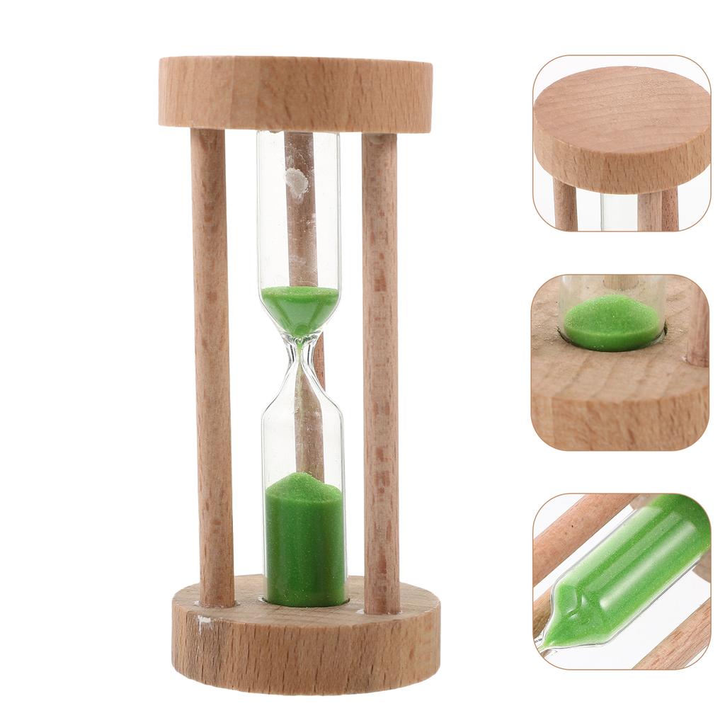 3 Min Handmade Hourglass Sand Clock Car Cooking Timer Wooden Sandglass Exercise