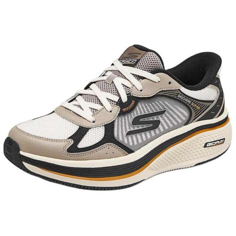 Skechers GO RUN Elevate 2.0 Men Light Cushion Low Top Running Shoes Taupe 220854-TPBK
