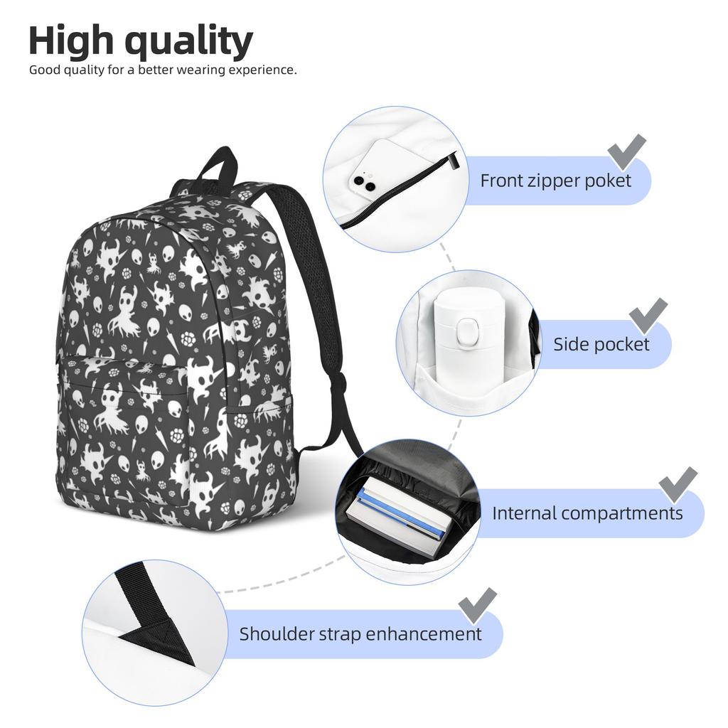 One BFDI American Animated Knapsack for Men Women Casual Learner Hiking Journey Everyday Backpack Laptop Computer Sling Tote Durable