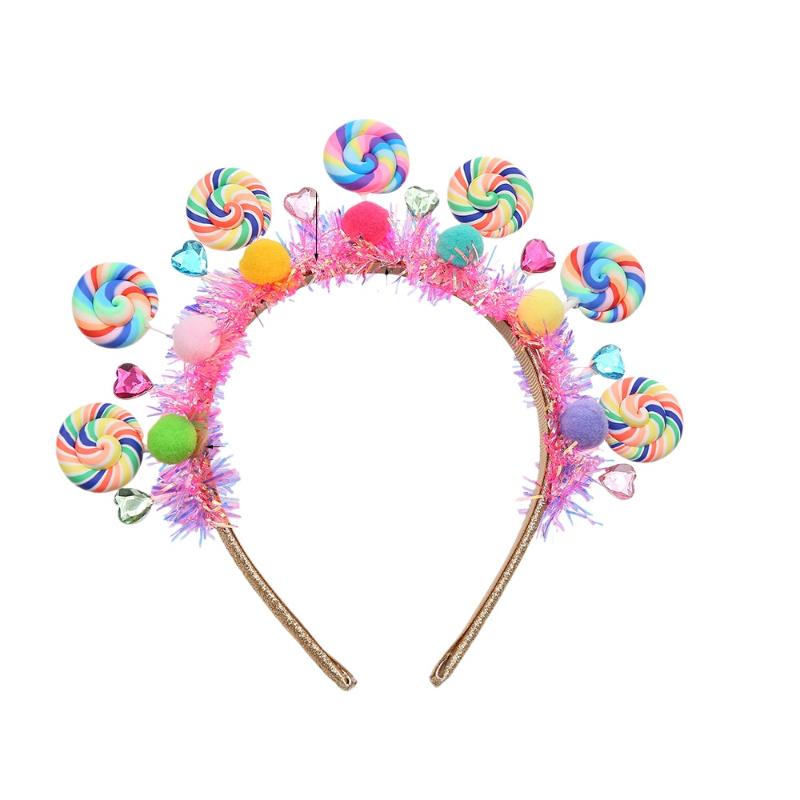 New Cartoon Lollipop Hairband Sweet Candy Hairband Girly Heart Princess Hair Accessories