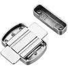 Loquet rotatif de sécurité en acier inox brossé 55 mm – verrou meuble/porte argent