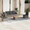 VidaXL Garden Lounge Set with Cushions 6 Pcs, Patio Sofas, Furniture Set, Outdoor Terrace Furniture, Grey 3257719