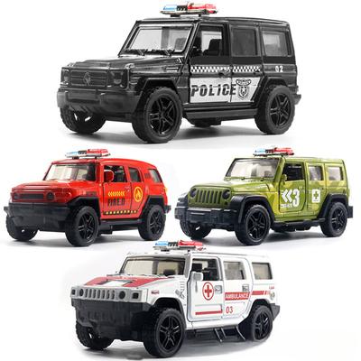Model zabawkowego samochodu terenowego ze stopu metali, męski, otwierany drzwiami, bezwładnościowy, prezent, zabawka, ozdoby, dekoracja