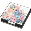 Cross Leather Gem Painting Memo Pad Holder Mosaic Kit Diamond Art Note Box with 160 Sheets of Paper for Adults Beginners