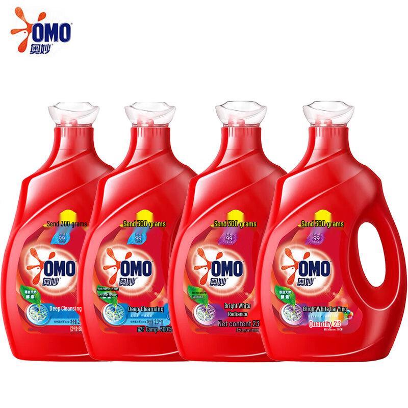 OMO Laundry Detergent 4-Bottle Pack