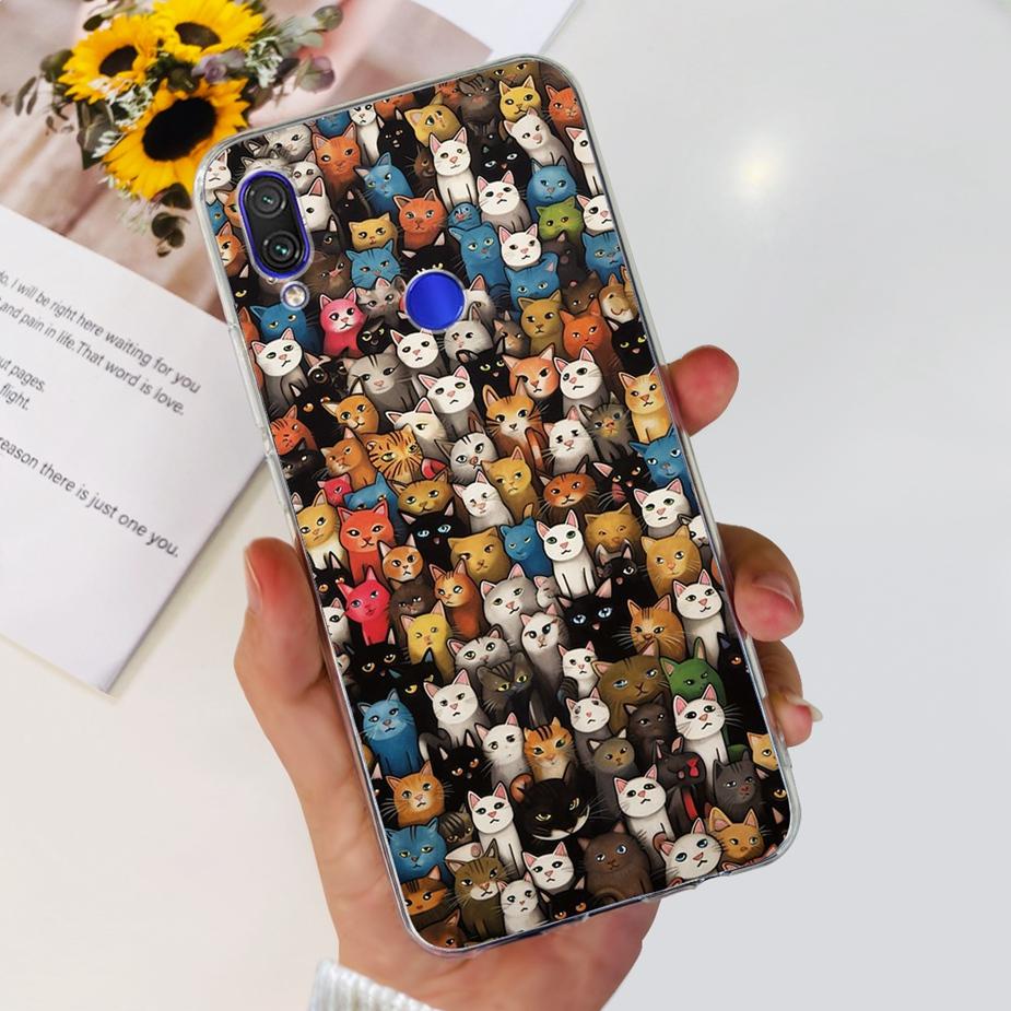 For Xiaomi Redmi Note 7 Pro Case Redmi7 Cute Panda Painted Cover Clear Silicone Soft TPU Phone Case For Redmi 7 Note7 Pro Bumper