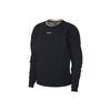 Women's Solid Color Retro Sports Sweatshirt In Black