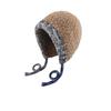 Korean Style Knitted Beanie Hat With Long Ties Warm Ear Protection Women Winter