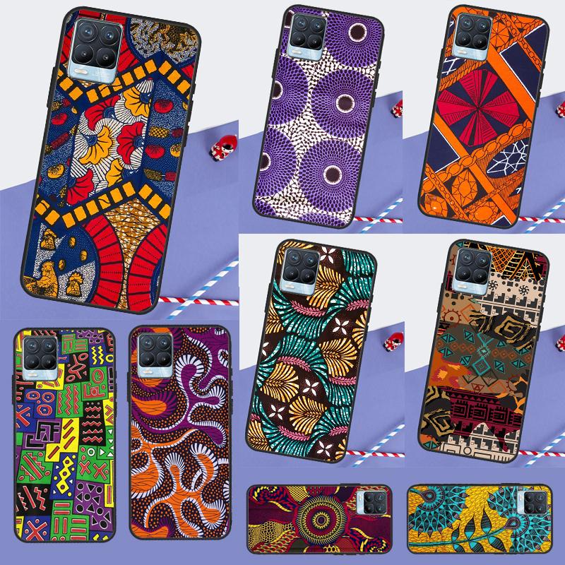 African Style Fabric Print For Realme C75 C67 C61 C55 C53 C51 C21Y C25S GT 7 5 6 Pro GT 6T 10 11 12 13 14 Pro Plus Case