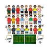 24 BUCĂȚI Echipe Naționale Germane și Spaniole Fotbaliști Vedete Competiție Sportivă Blocuri de Construcție
