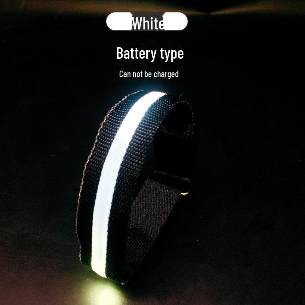 Bandă reflectorizantă cu LED: Brățară sport cu încărcare USB pentru alergare nocturnă, ciclism, brățară cu lumină de semnalizare cu design plasă.